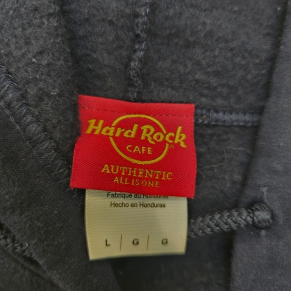 Hard Rock Las Vegas  Hoodie Womens Large Navy Full Zipper  Long Sleeve Hooded - Picture 12 of 12